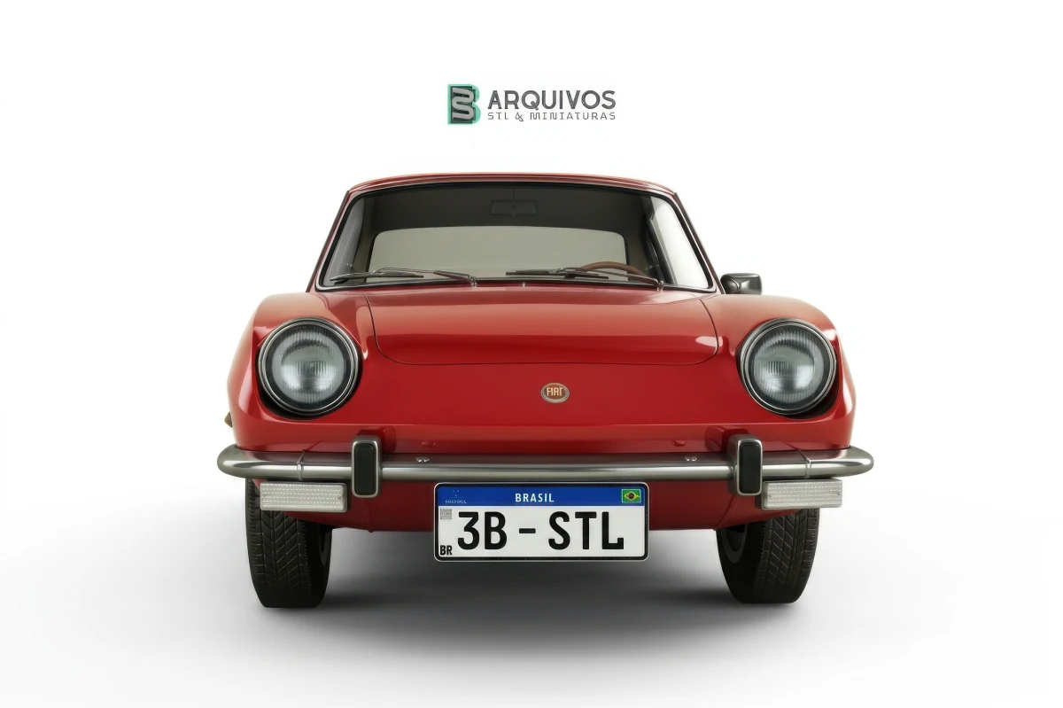 Modelo 3D STL - Fiat 850 Spider — foto 2